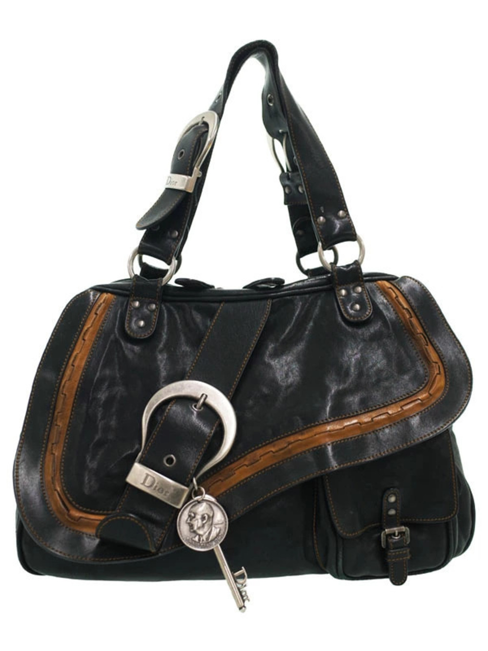 Christian Dior Gaucho Saddle Bag Tote